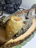 Raw Calcite on Pyrite Matrix
